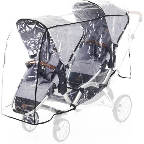 Tommybaby Arka Arkaya İkiz Bebek Arabası Yağmurluğu