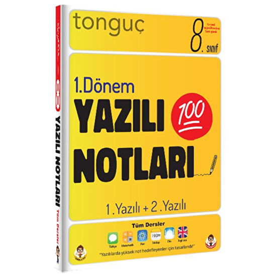 Tonguç Akademi Tonguç 8. Sınıf Yazılı Notları 1. Dönem 1. Ve 2. Yazılı