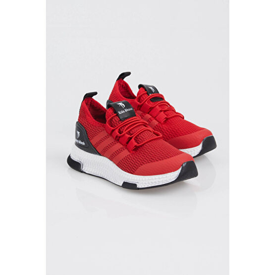 Tonny Black Çocuk Unisex Kırmızı Spor Ayakkabı Tbqnt 32 Beden