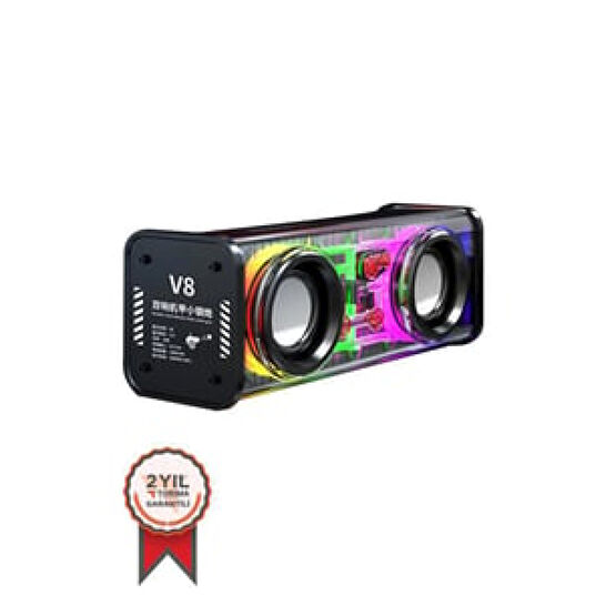 Torima V8 Wireles Siyah RGB Ledli Bluetooth Hoparlör Ev Sinema Ses Sistemi Fiyatı