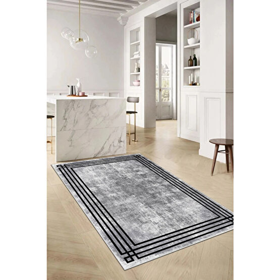 Toronto Home Kesme Halı Desenli Dijital Baskı Yıkanabilir Kaymaz Taban İnce Salon Mutfak Çocuk Halısı Yolluk 100 x 250 Beden Kilim Fiyatı