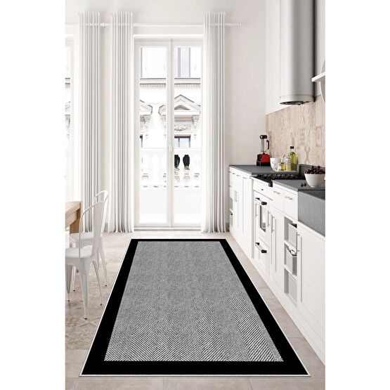 Toronto Home Kesme Halı Desenli Dijital Baskı Yıkanabilir Kaymaz Taban İnce Salon Mutfak Çocuk Halısı Yolluk 100 x 400 Beden Kilim Fiyatı
