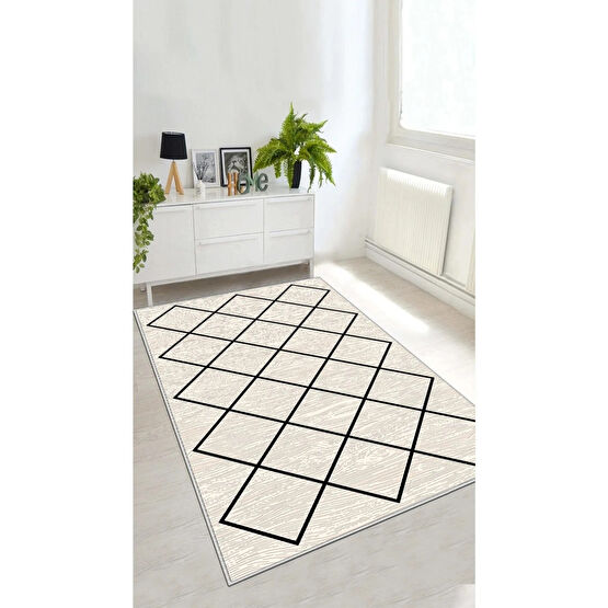 Toronto Home Kesme Halı Desenli Dijital Baskı Yıkanabilir Kaymaz Taban İnce Salon Mutfak Çocuk Halısı Yolluk 60 x 100 Beden Kilim Fiyatı