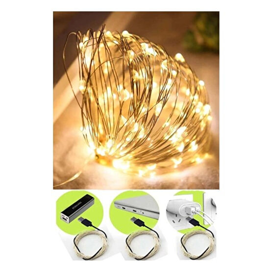 Trendkent Peri Led Işık 5 Metre Usb İle Çalışan Çok Amaçlı Dekoratif Aydınlatma - Renkli Dekoratif Lamba Fiyatı
