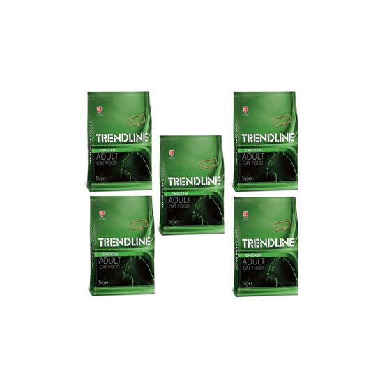 Trendline Tavuklu Kedi Kuru Maması - 1 kg x 5 Adet Evcil Hayvan Ürünleri Fiyatı