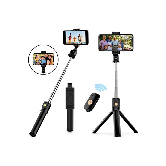 Tripod Selfi Kumandalı Bluetooth Selfie Selfie - Özçekim Çubuğu Fiyatı