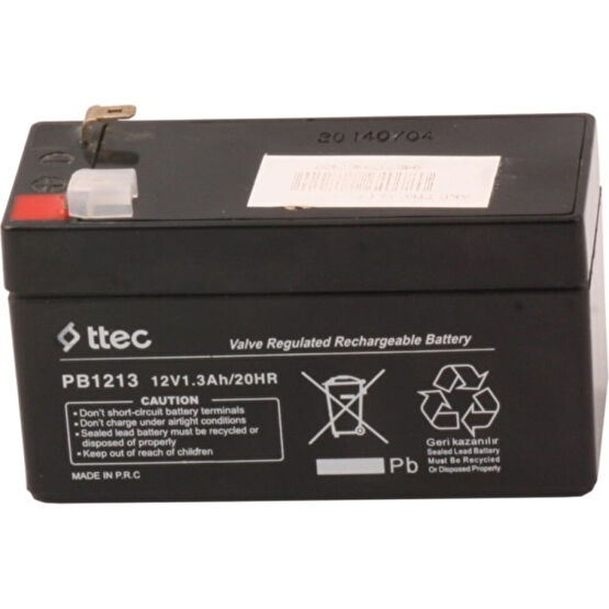 Ttec 12V 1.3AH BakıMsiz Kuru Akü Kesintisiz Güç Kaynakları (UPS) Fiyatı