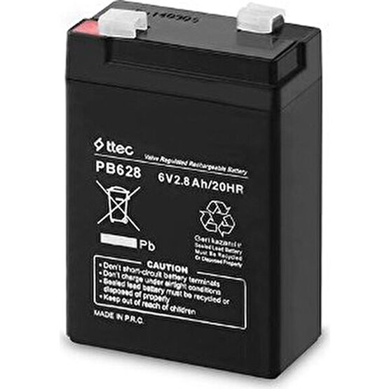 Ttec 6 Volt 2, 8 Amper Bakımsız Kuru Akü Kesintisiz Güç Kaynakları (UPS) Fiyatı