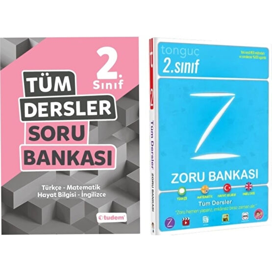 Tudem Yayınları 2. Sınıf Tüm Dersler Soru Bankası + Tonguç Zoru Bankası Tüm Dersler Fiyatı