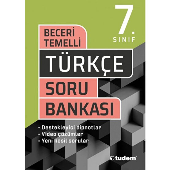 Tudem Yayınları 7. Sınıf Türkçe Beceri Temelli Soru Bankası Türkçe Fiyatı