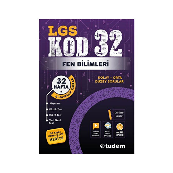 Tudem Yayınları Tudem Lgs 8. Sınıf Fen Bilimleri Kod 32 Ders Sınav Kitapları Fiyatı