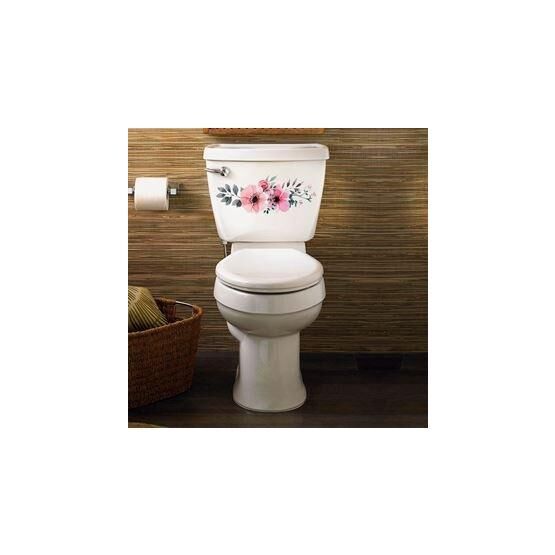 Tusador TILKI/73923 Tilki Dünyası Pembe Çiçek Klozet Kapağı ve Banyo Sticker