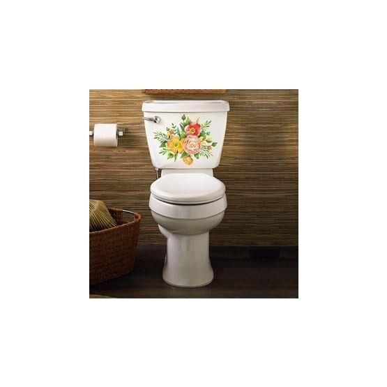 Tusador TILKI/73926 Tilki Dünyası Çiçek ve Gül Klozet Kapağı ve Banyo Sticker