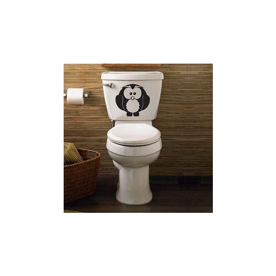 Tusador TILKI/73940 Tilki Dünyası Sevimli Baykuş Klozet Kapağı ve Banyo Sticker