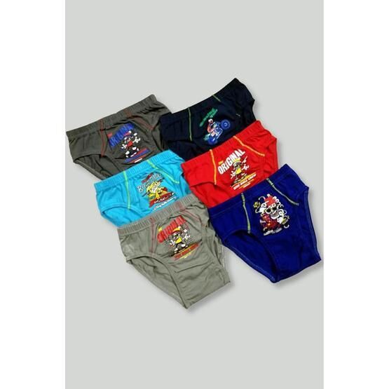 Tutku 42167 6'lı Erkek Çocuk Desenli Slip Külot