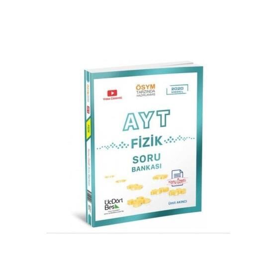 ÜçDörtBeş Yayınları AYT Fizik Soru Bankası Fizik Fiyatı