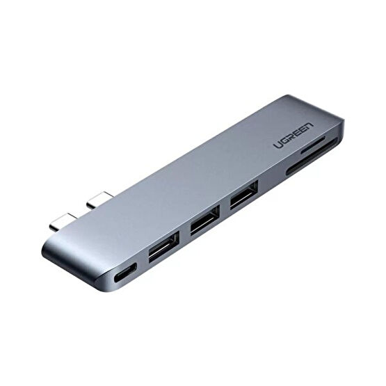Ugreen Macbook Pro Air Uyumlu Thunderbolt 3 Type-C USB 3.0 SD Kart Okuyucu Hub Adaptör USB & Firewire Ürünleri Fiyatı
