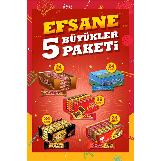 Ülker 5 Büyükler Paket Seti Çikolata ve Gofret Fiyatı