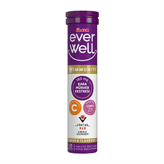 Ülker Everwell C-D-Çinko-Aserola Tablet 15'li 67.5 gr Bitkisel Besin Destekleri Fiyatı