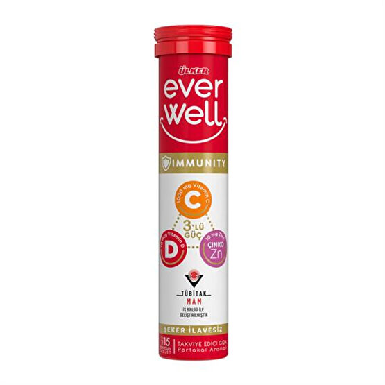 Ülker Everwell Karamürver C Vitamin Tablet 15'li 67.5 gr Bitkisel Besin Destekleri Fiyatı