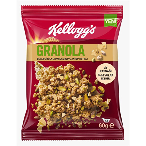 Ülker Kelloggs Granola Antep Fıstıklı 60 gr Kahvaltılık Gevrek Fiyatı