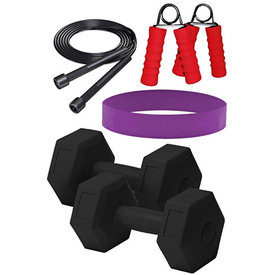 Ultio Spor 1 Kg X 2 Adet Siyah Dambıl Atlama Ipi Aeroik Squat Bant 2 Adet Süngerli El Yayı Dambıllar & El / Ayak Ağırlıkları Fiyatı