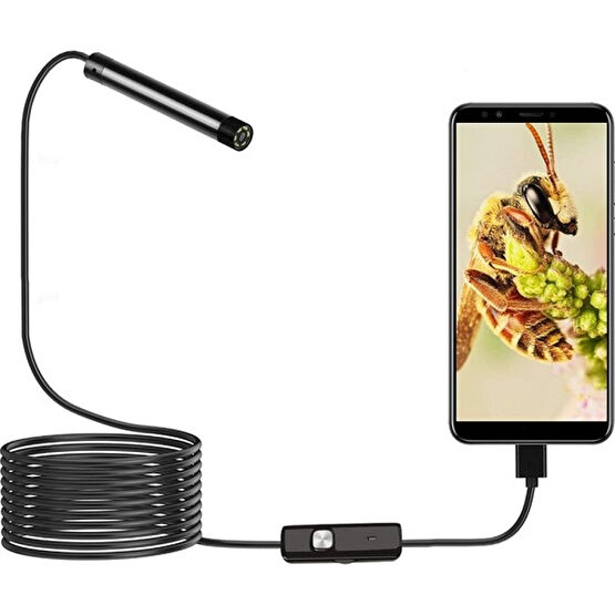 UltraTekno Endoskop 3 In 1 Yılan Kamera USB Micro USB Type-C Sert Kablo 2-5-10-15-20 Metre - 5 Metre Elektrikli Kesme Makinesi Fiyatı