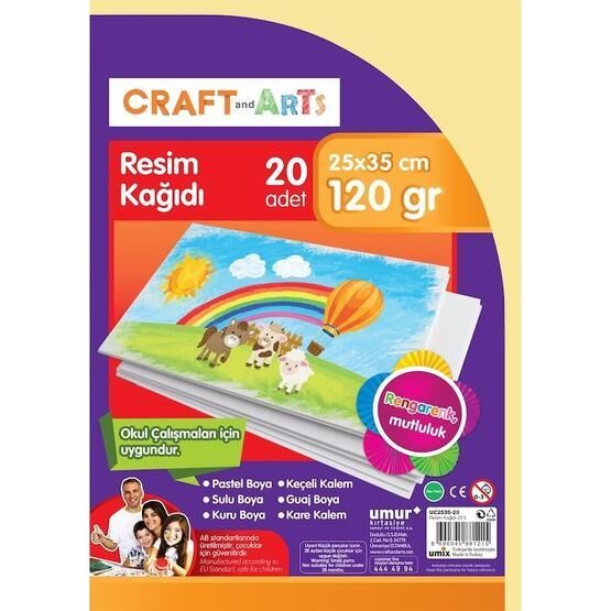 Umur 25x35 cm 20'li Resim Kağıdı
