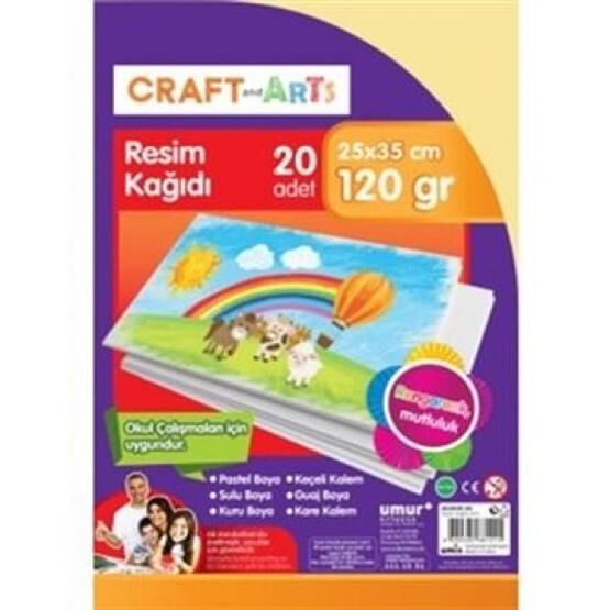 Umur 25x35 cm 20'li Resim Kağıdı