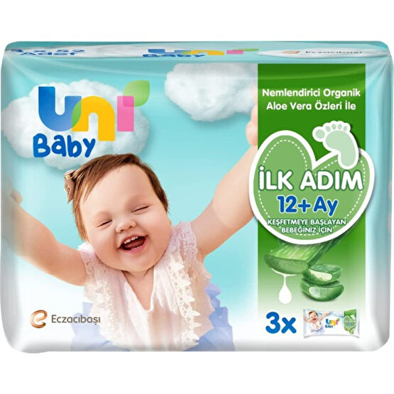 Uni Baby Ilk Adım Aloe Veralı Islak Mendil 3X52'LI Bebek Bakım Seti Fiyatı