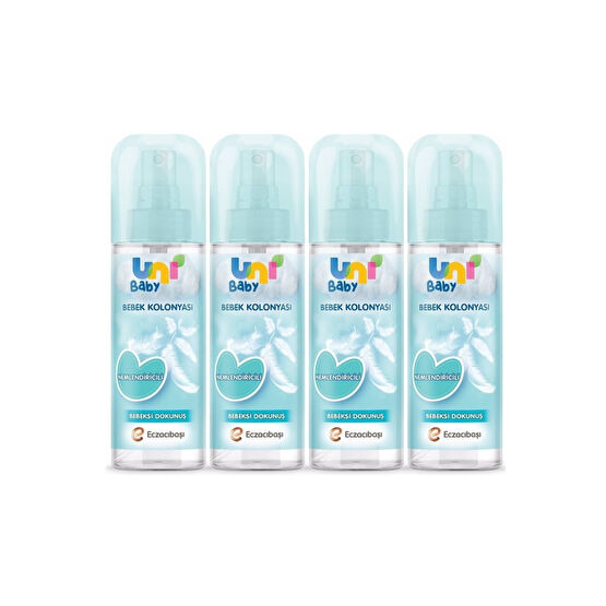 Uni Baby Kolonya Bebeksi Kokular 150 ml X 4 Adet Bebek Pudra Fiyatı
