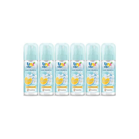 Uni Baby Kolonya Çiçeksi Kokular 150 ml X 6 Adet