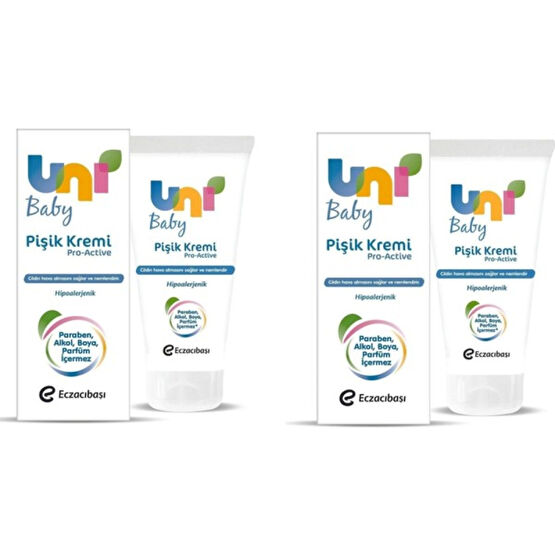 Uni Baby Pişik Kremi 75 ml x 2 Adet Pişik Önleyici Krem Fiyatı