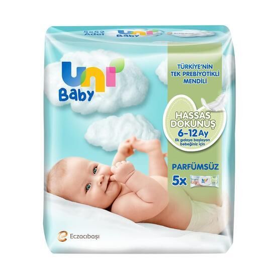 Uni Baby Uni Baby Hassas Dokunuş Islak Mendil 5x52li -