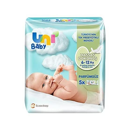 Uni Baby Uni Baby Hassas Dokunuş Islak Mendil 5x52li -