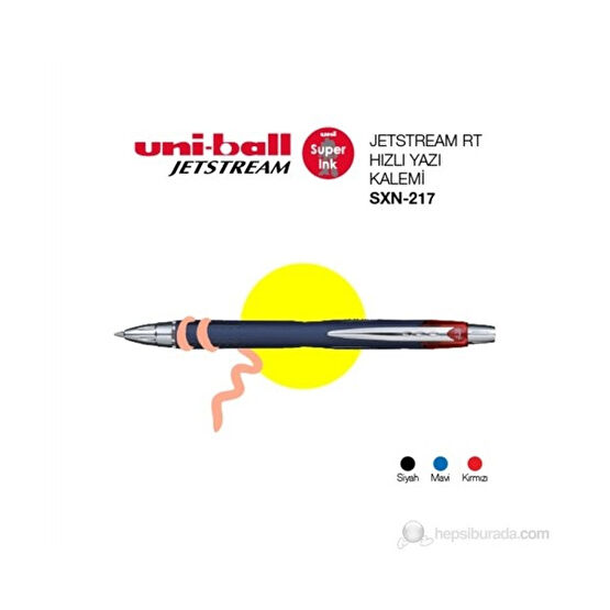 Uni-ball Jetstream RT Hızlı Yazı Kalemi 0,7 1'li (SXN-217) - Mavi Jel Mürekkepli (Roller) Kalem Fiyatı