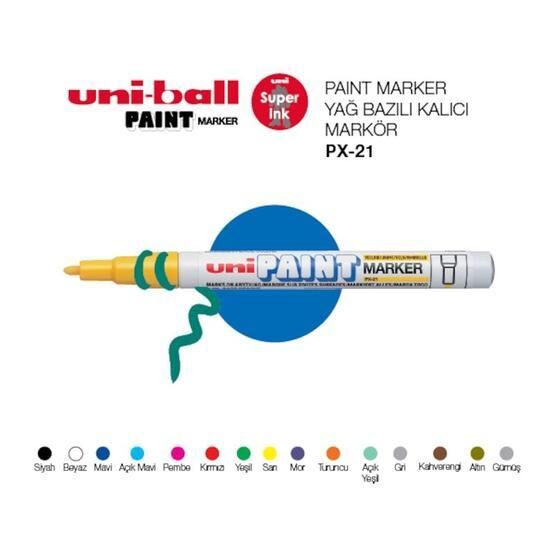 Uni-ball Px-21 Mavi Paint Markör