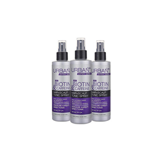 Urban Care Expert Biotin & Kafein Sprey Tonik 200 Ml X 3 Saç Bakım Losyonu / Toniği Fiyatı