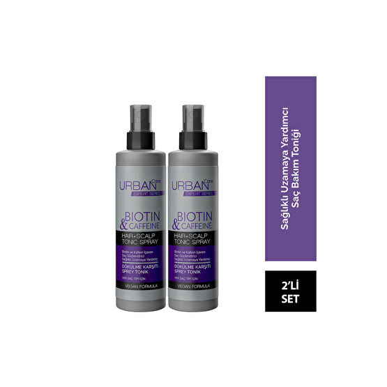 Urban Care Expert Biotin Ve Kafein Dökülme Karşıtı Saç Toniği X2 Adet - Vegan - 200 Ml + 200 Ml Saç Bakım Losyonu / Toniği Fiyatı