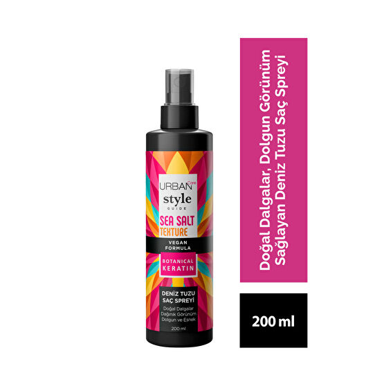 Urban Care Style Guide Deniz Tuzu Etkili Doğal Dalga Sağlayan Saç Spreyi-Vegan-200 ML Saç Şekillendirici Sprey Fiyatı