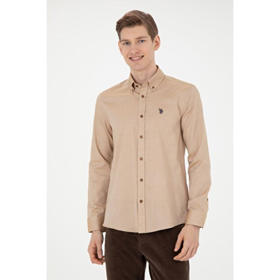 U.S. Polo Assn. Erkek Coconut Gömlek Basic 50271278-VR153 Erkek Gömlek Fiyatı