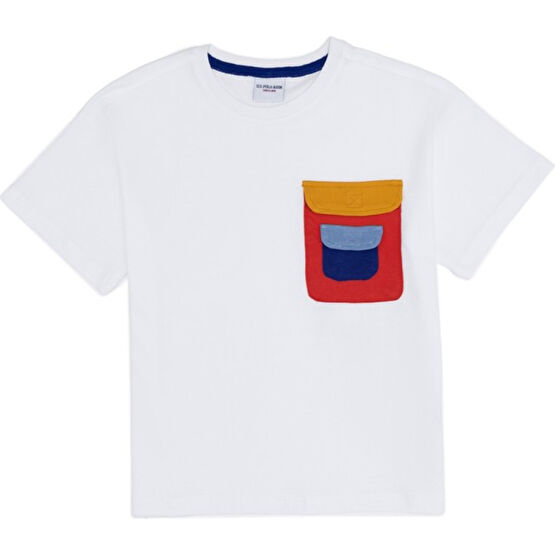 U.S. Polo Assn. Erkek Çocuk Beyaz Tişört 50247017-VR013 Erkek Çocuk T-shirt Fiyatı