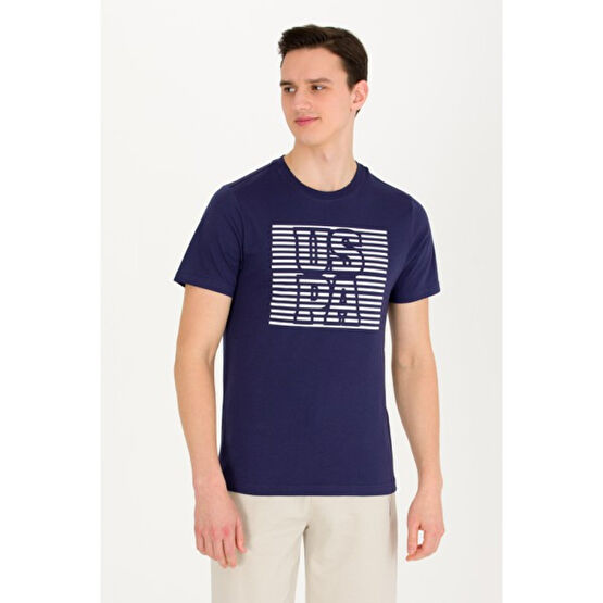 U.S. Polo Assn. Erkek Lacivert Tişört 50264962-VR033 Erkek T-shirt Fiyatı