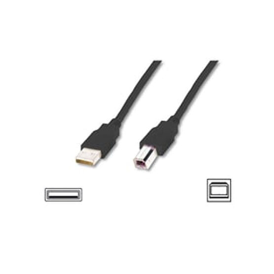 USB 2.0 Bağlantı Kablosu, USB A Erkek - USB B Erkek, 5 metre, AWG 28, USB 2.0 uyumlu, UL, siyah renk USB & Firewire Ürünleri Fiyatı