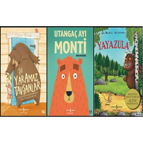 Utangaç Ayı Monti + Şu Yaramaz Tavşanlar + Yayazula Zeka Geliştirici Kitaplar Fiyatı