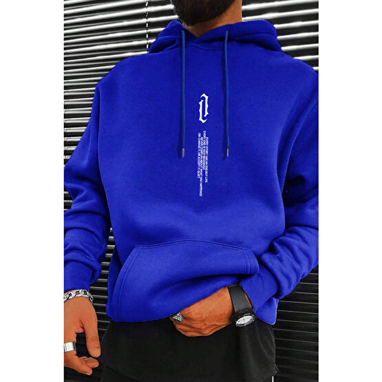 uyguntarz Erkek Aleman Rapero Baskılı Oversize Sweatshirt L Beden
