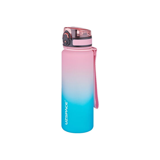 Uzspace 500ml Motivasyon Matarası Siyah Beyaz Softtouch Ff Collection Tritan Su Matarası 3026