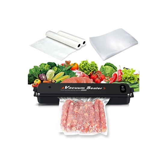 Vacuum Sealer Ev Tipi Vakum-Mühürleme Makinesi+30 Sealer Bags Vakum Makinesi Fiyatı