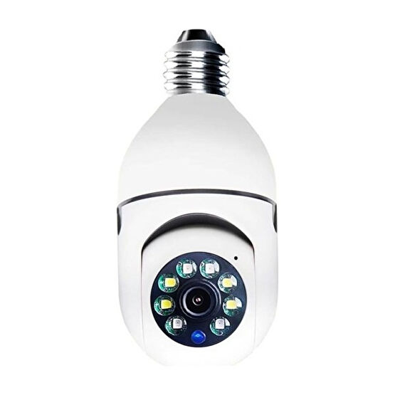 Varbeya Wifi 360 Panoramik Ampul Kamera Gece Görüş Ses Akıllı Hareket Algılayıcı Güvenlik Sistemi Kayıt Cihazı Fiyatı