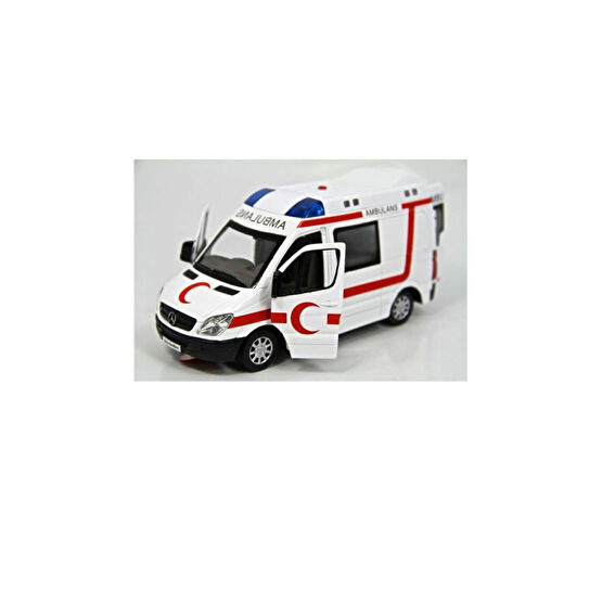 Vardem Işıklı Sesli Metal Ambulans Çek Bırak Özellikli 1:32 Oyuncak Arabalar Fiyatı